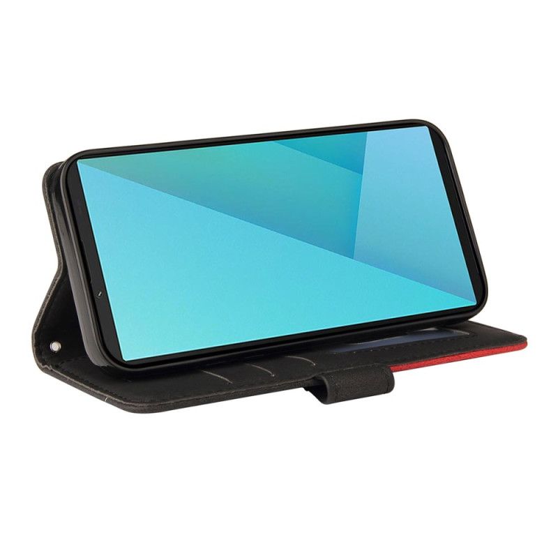 Etui Folio Do Sony Xperia 10 Vii Dwukolorowy Falisty