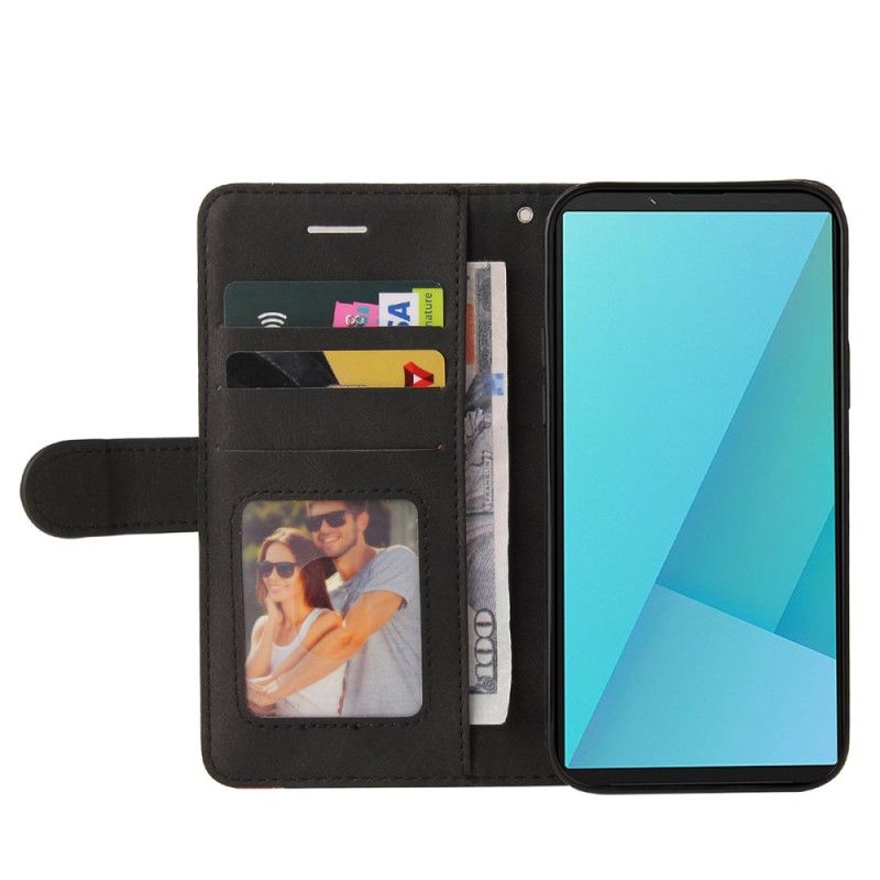 Etui Folio Do Sony Xperia 10 Vii Dwukolorowy Falisty
