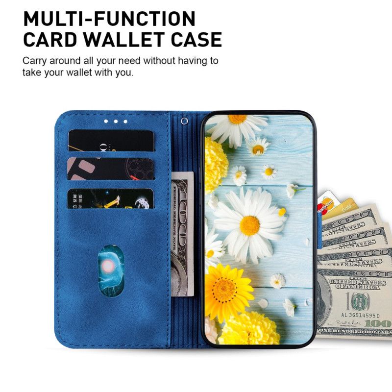 Etui Folio Do Sony Xperia 10 Vii Efekt Zamszu Lilia