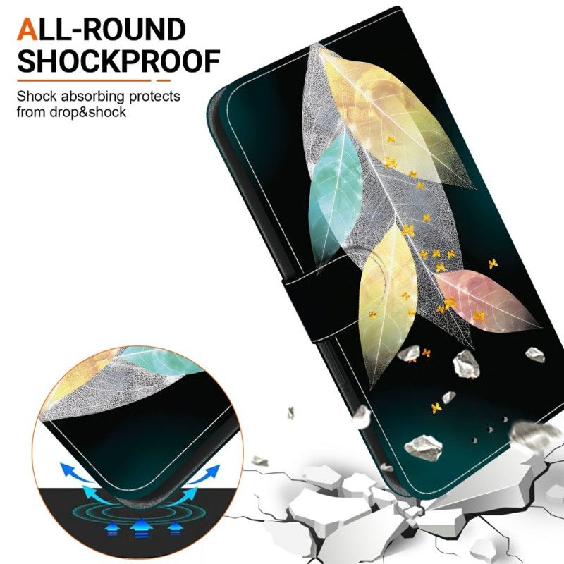 Etui Folio Do Sony Xperia 10 Vii Kolorowe Liście