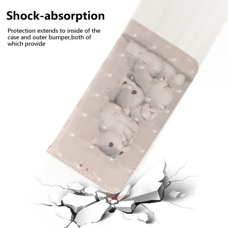 Etui Folio Do Sony Xperia 10 Vii Smycz Z Chomikami