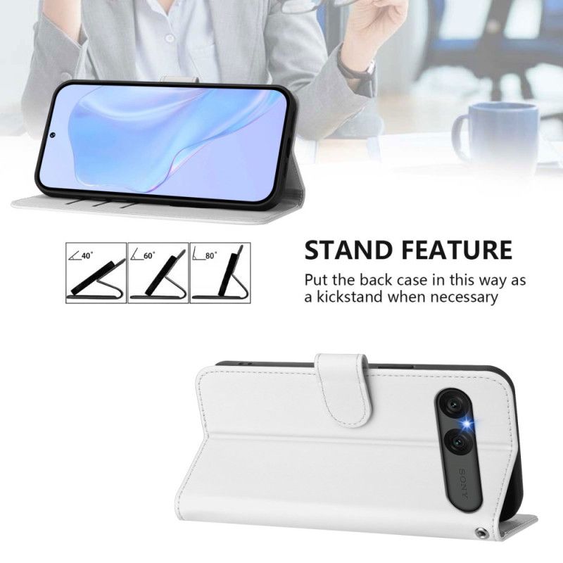 Etui Folio Do Sony Xperia 10 Vii Sztuczna Skóra