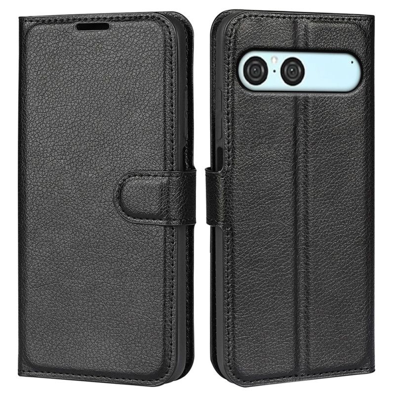 Etui Folio Do Sony Xperia 10 Vii Sztuczna Skóra Liczi