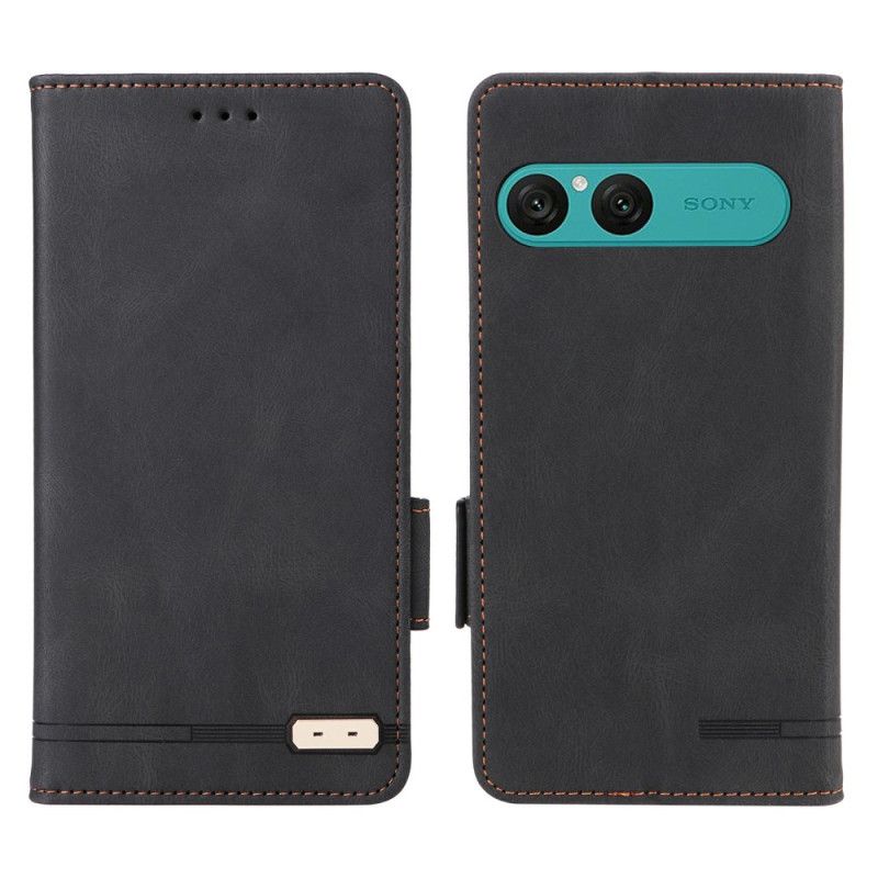Etui Folio Sony Xperia 10 Vii Efekt Retro Zamszu Etui Ochronne