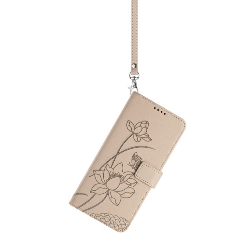 Etui Folio Sony Xperia 10 Vii Grafika Kwiatowa