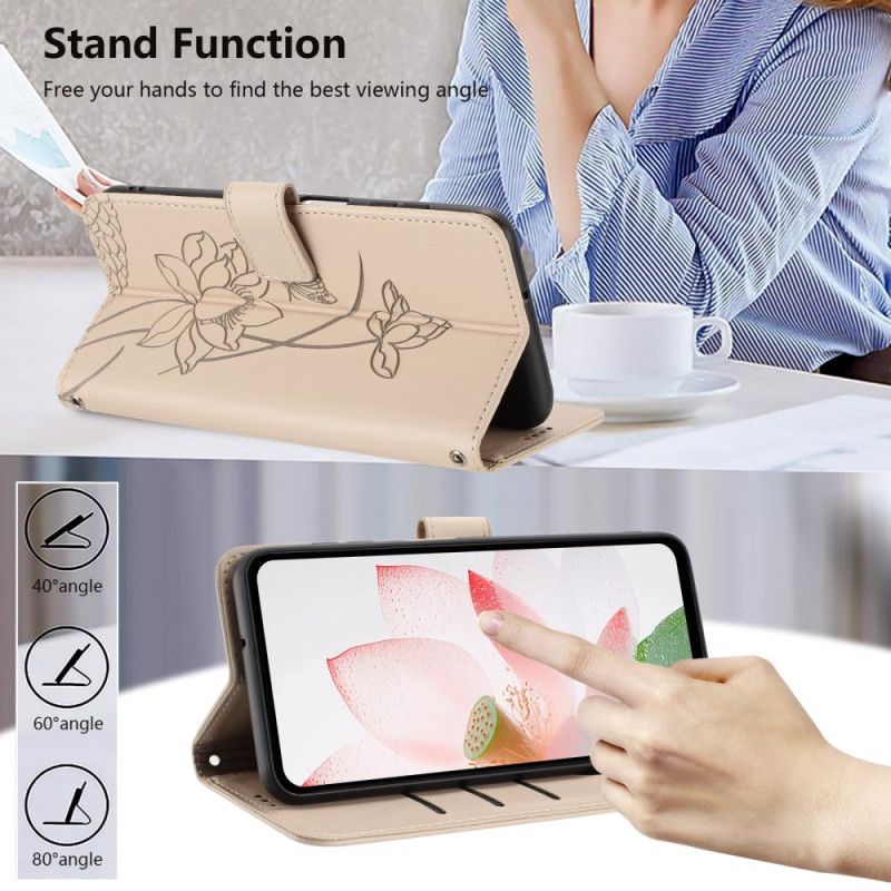 Etui Folio Sony Xperia 10 Vii Grafika Kwiatowa