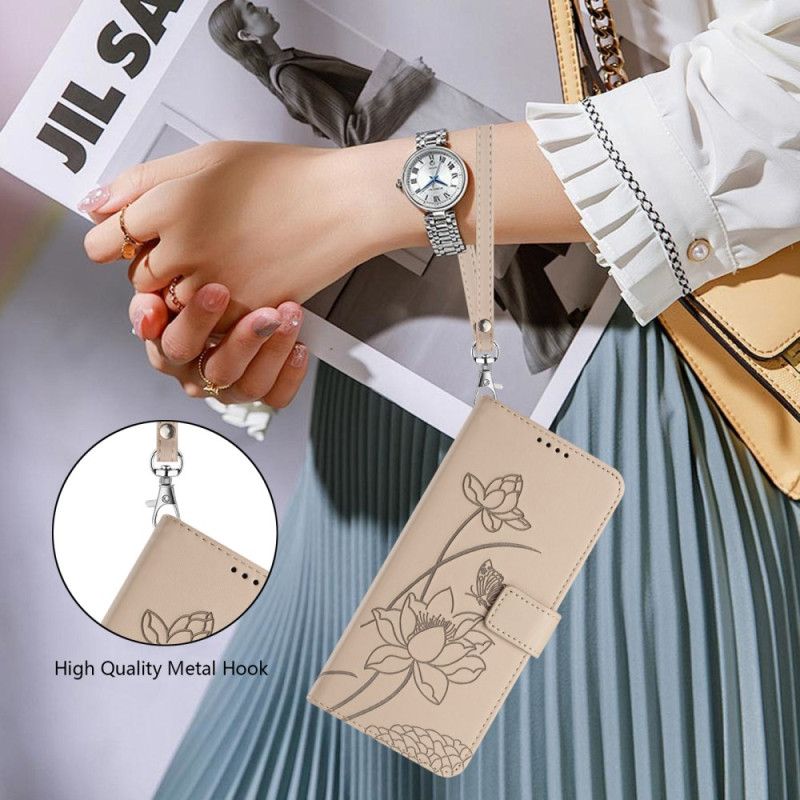 Etui Folio Sony Xperia 10 Vii Grafika Kwiatowa