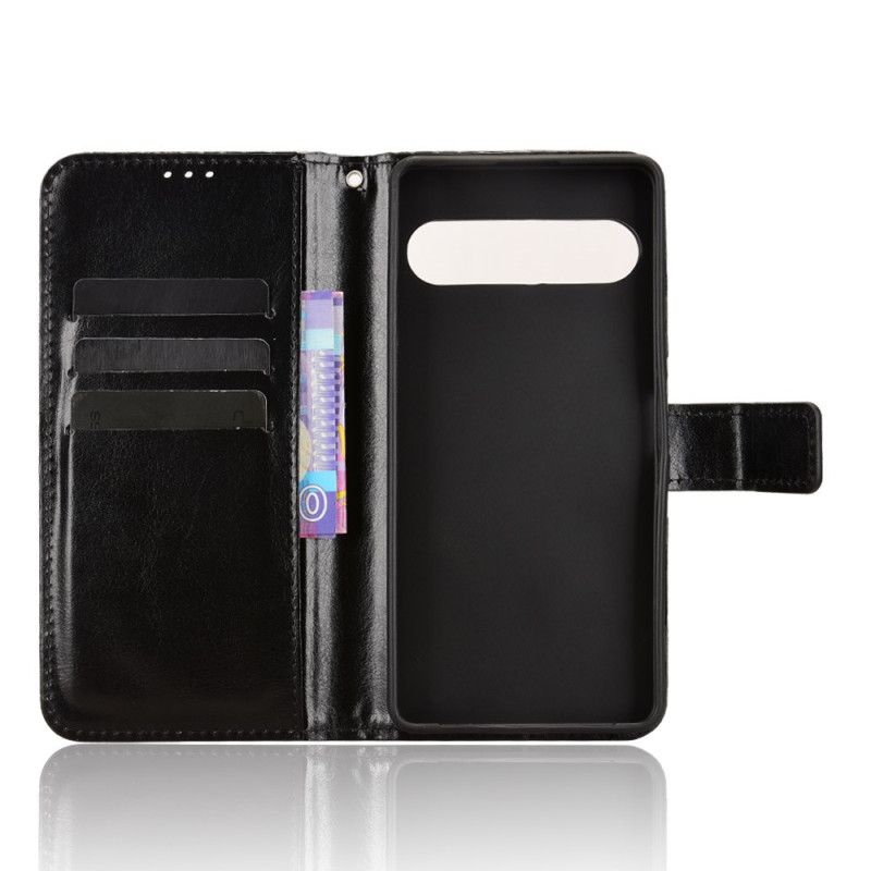 Etui Folio Sony Xperia 10 Vii Jaskrawa Sztuczna Skóra Etui Ochronne