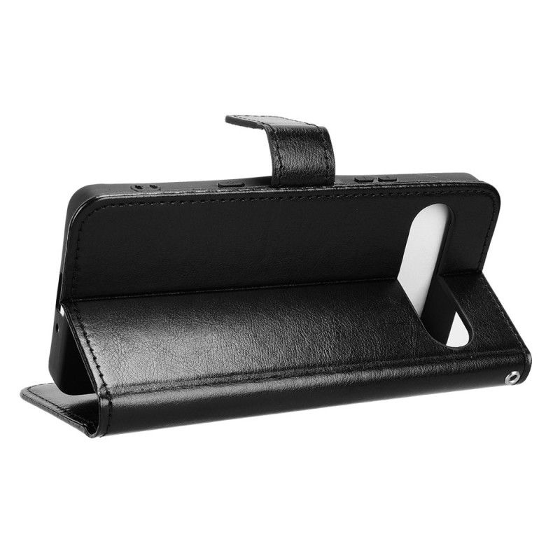 Etui Folio Sony Xperia 10 Vii Jaskrawa Sztuczna Skóra Etui Ochronne