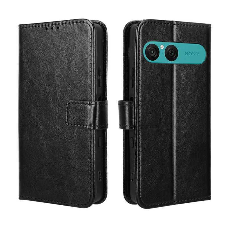 Etui Folio Sony Xperia 10 Vii Jaskrawa Sztuczna Skóra Etui Ochronne