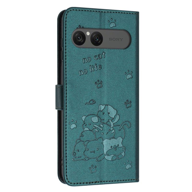 Etui Folio Sony Xperia 10 Vii Koty Z Paskiem Etui Ochronne