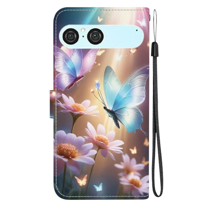 Etui Folio Sony Xperia 10 Vii Podświetlane Motyle Etui Ochronne
