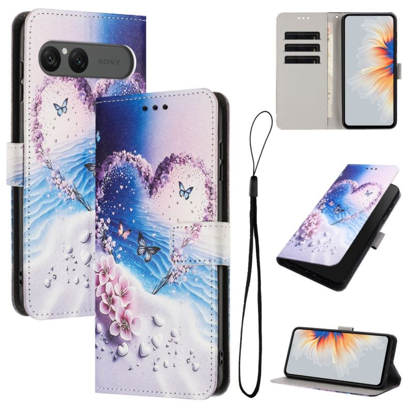Etui Folio Sony Xperia 10 Vii Serce