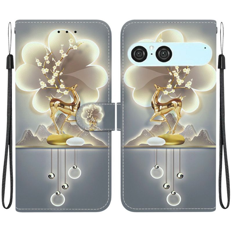 Skórzany Futerał Sony Xperia 10 Vii Etui Na Telefon Jeleń