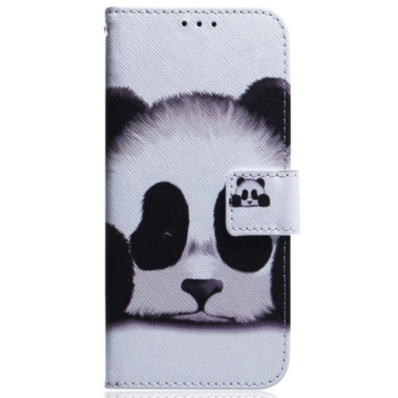 Skórzany Futerał Sony Xperia 10 Vii Etui Na Telefon Panda