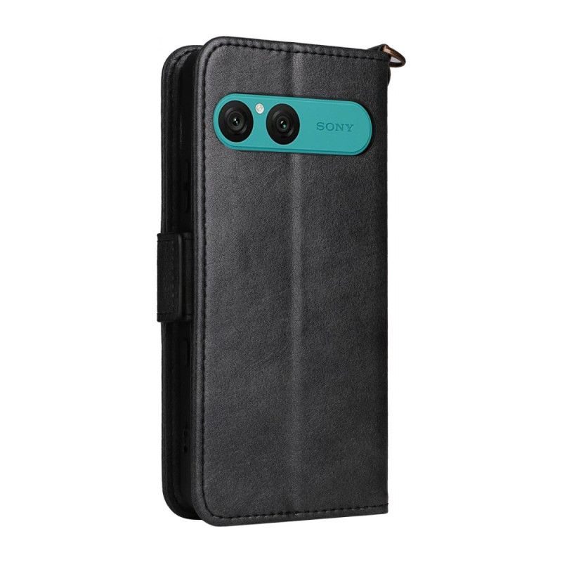 Skórzany Futerał Sony Xperia 10 Vii Etui Na Telefon Portfel Z Paskiem Na Ramię