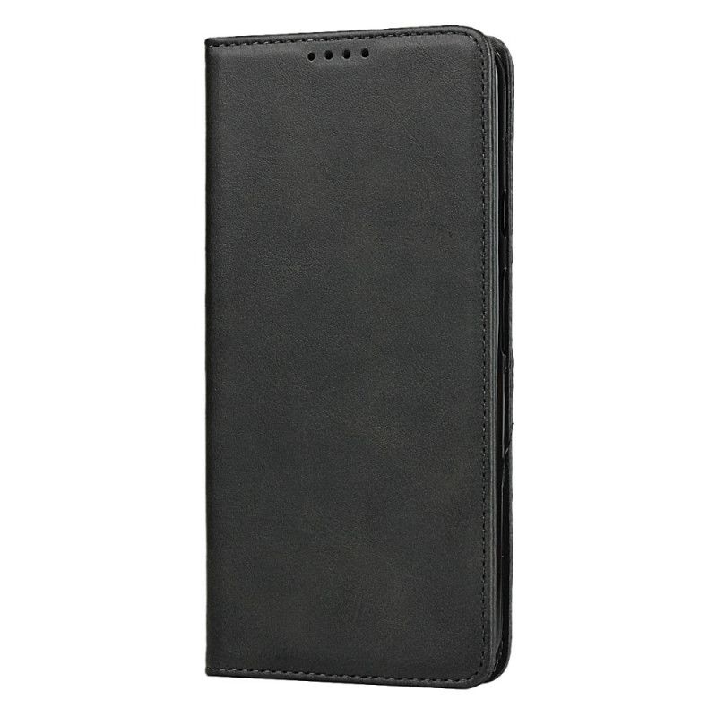 Flip Kotelot Google Pixel 4 Czerwony Czarny Szwy Ze Sztucznej Skóry Premium