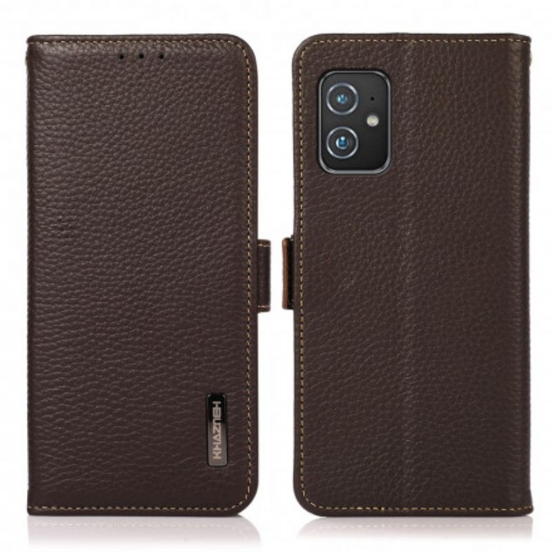 Etui Folio Asus Zenfone 8 Litchi Khazneh Skóra Etui Ochronne