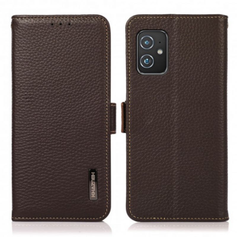 Etui Folio Asus Zenfone 8 Litchi Khazneh Skóra Etui Ochronne