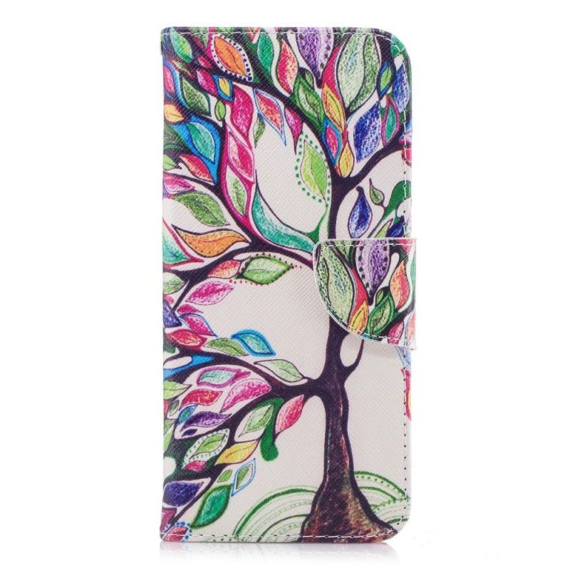 Etui Folio Samsung Galaxy S9 Plus Kolorowe Drzewo Etui Ochronne
