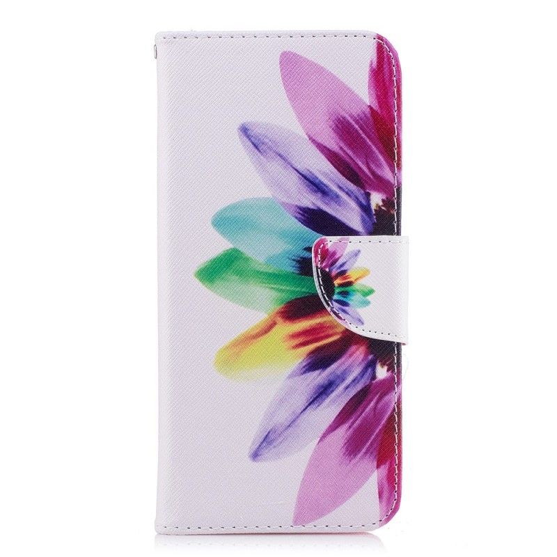 Etui Folio Samsung Galaxy S9 Plus Kwiat Akwareli Etui Ochronne