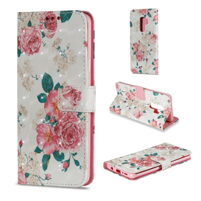 Etui Folio Samsung Galaxy S9 Plus Kwiaty Wolności Etui Ochronne