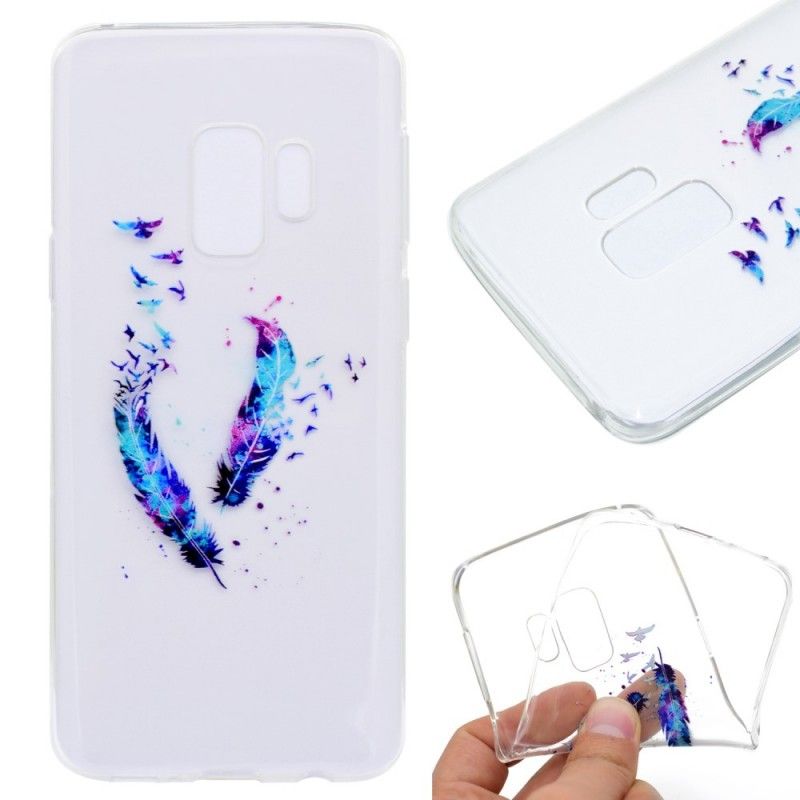 Etui Samsung Galaxy S9 Plus Przezroczyste Pióra