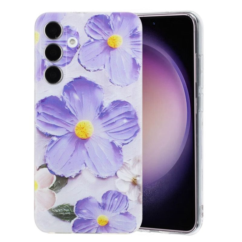 Etui Do Samsung Galaxy A17 4g / 5g Fioletowe Kwiaty