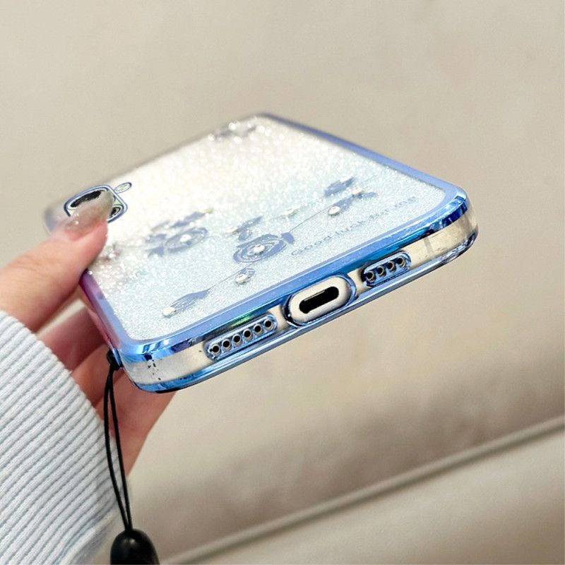 Etui Do Samsung Galaxy A17 4g / 5g Paski Kadem Z Kryształkami