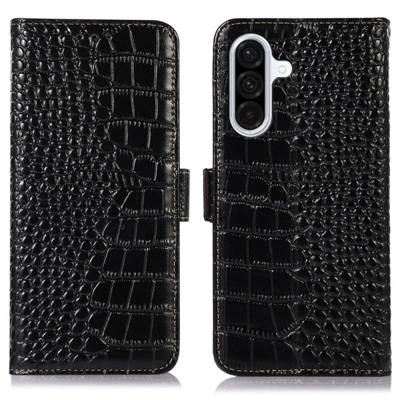 Etui Folio Do Samsung Galaxy A17 4g / 5g Faktura Skóry Krokodyla