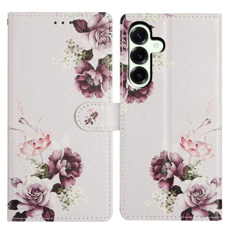 Etui Folio Do Samsung Galaxy A17 4g / 5g Kwiaty Retro