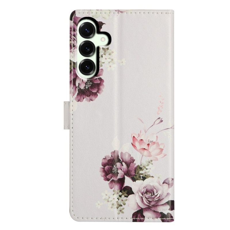 Etui Folio Do Samsung Galaxy A17 4g / 5g Kwiaty Retro