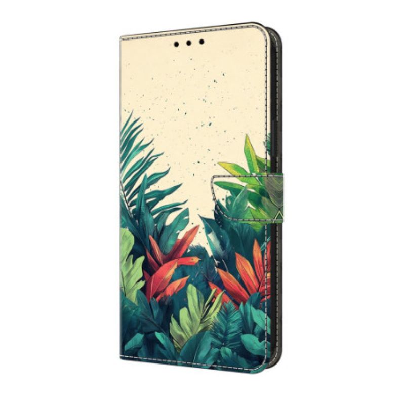 Etui Folio Do Samsung Galaxy A17 4g / 5g Liście