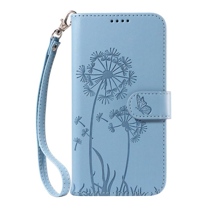 Etui Folio Do Samsung Galaxy A17 4g / 5g Mlecze Ze Smyczą