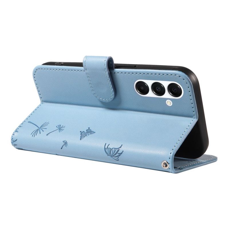 Etui Folio Do Samsung Galaxy A17 4g / 5g Mlecze Ze Smyczą