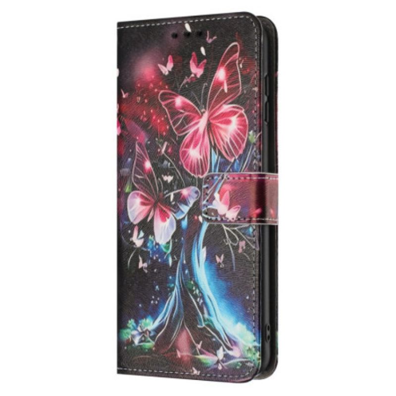 Etui Folio Samsung Galaxy A17 4g / 5g Drzewo Motyli