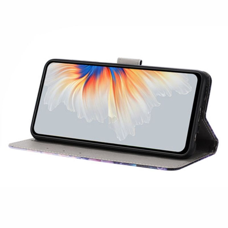 Etui Folio Samsung Galaxy A17 4g / 5g Fioletowe Róże Etui Ochronne