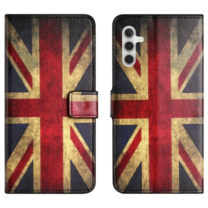 Etui Folio Samsung Galaxy A17 4g / 5g Flaga Amerykańska W Stylu Vintage Etui Ochronne