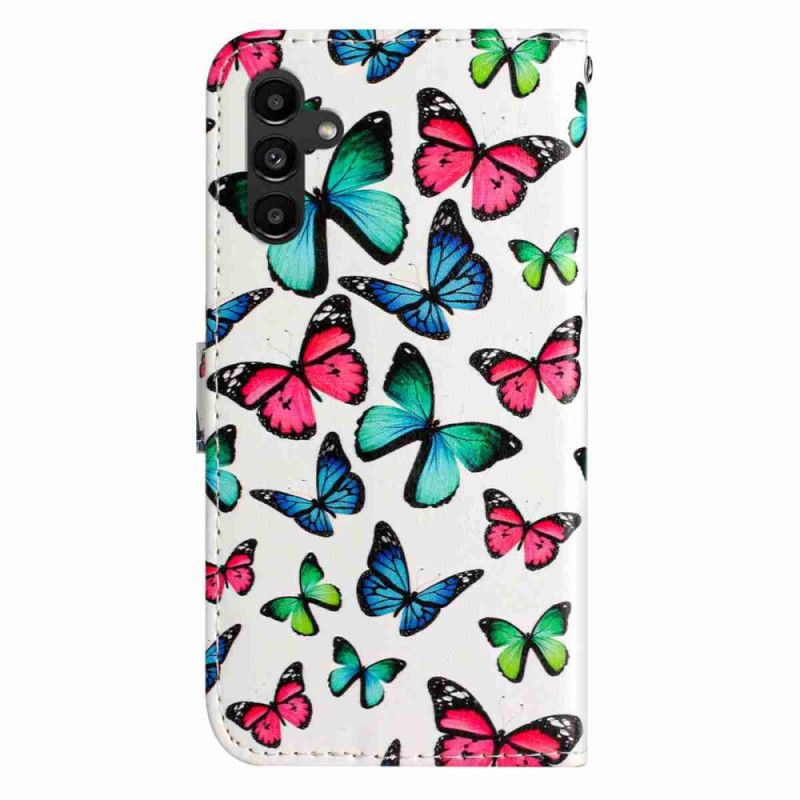 Etui Folio Samsung Galaxy A17 4g / 5g Kolorowe Motyle