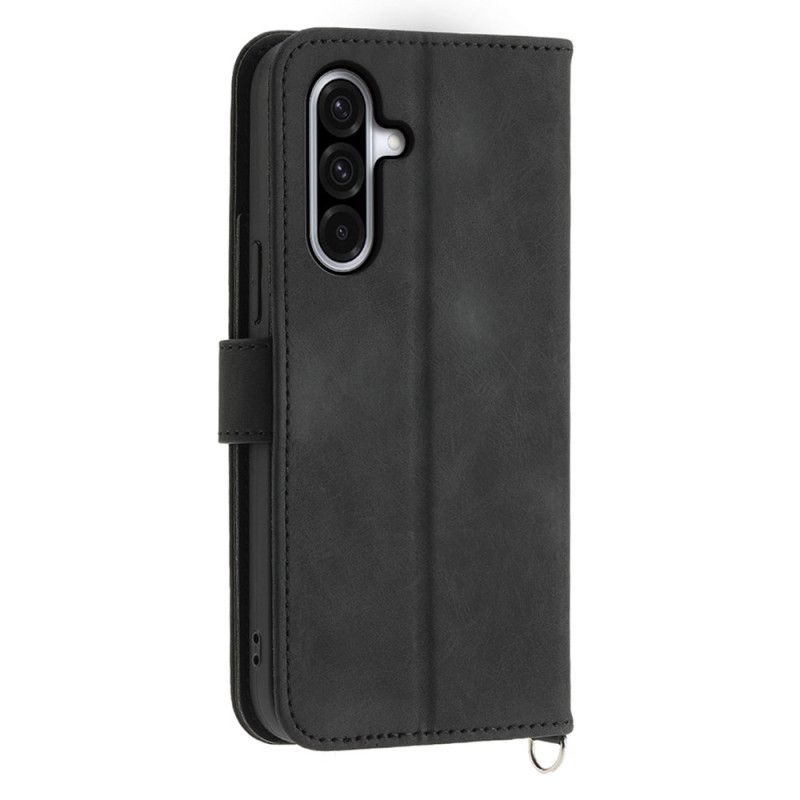 Etui Folio Samsung Galaxy A17 4g / 5g Koronkowy Portfel Z Efektem Zamszu Etui Ochronne