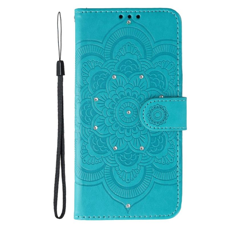 Etui Folio Samsung Galaxy A17 4g / 5g Mandala Z Kryształkami Górskimi Etui Ochronne