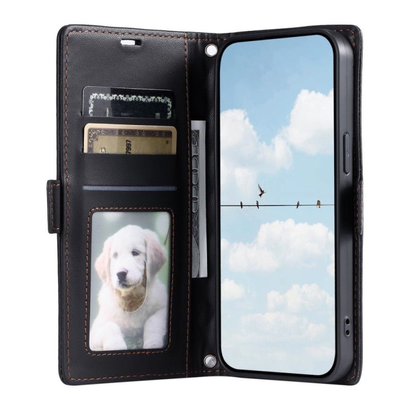 Etui Folio Samsung Galaxy A17 4g / 5g Pikowane W Stylu Vintage Etui Ochronne