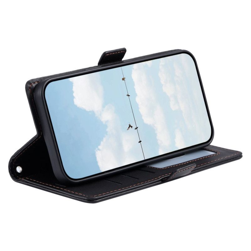 Etui Folio Samsung Galaxy A17 4g / 5g Pikowane W Stylu Vintage Etui Ochronne