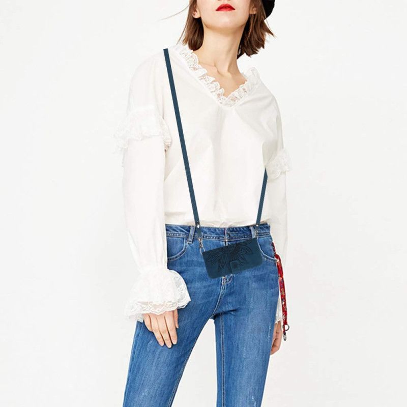 Etui Folio Samsung Galaxy A17 4g / 5g Torba Na Ramię Z Nadrukiem Słonecznika