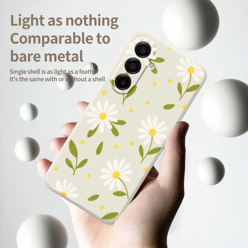 Etui Samsung Galaxy A17 4g / 5g Białe Kwiaty