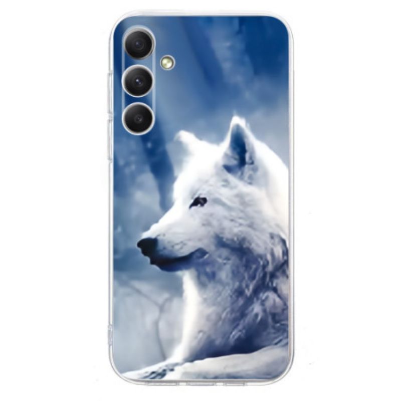 Etui Samsung Galaxy A17 4g / 5g Biały Wilk