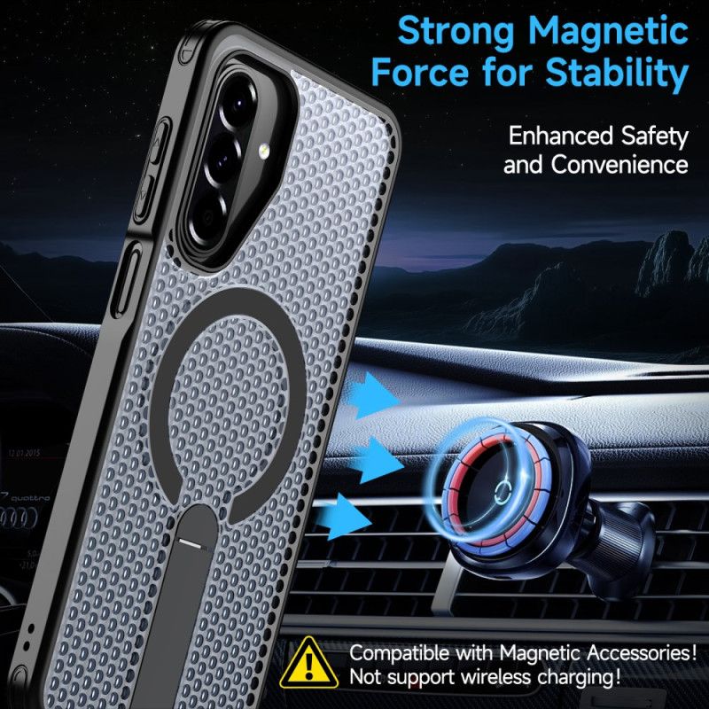 Etui Samsung Galaxy A17 4g / 5g Tekstura Siatki Magnetycznej Etui Ochronne