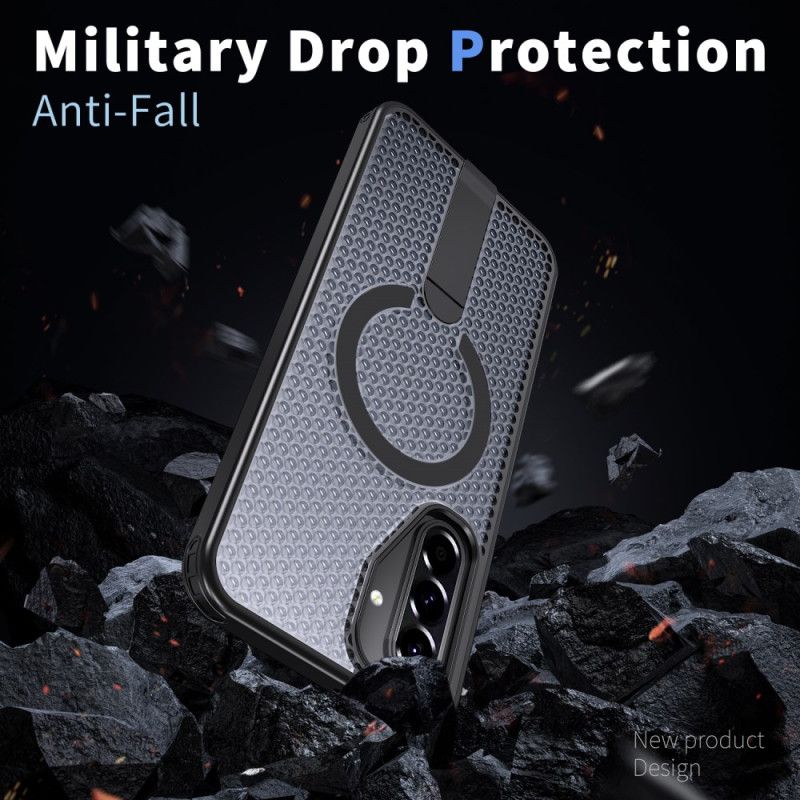 Etui Samsung Galaxy A17 4g / 5g Tekstura Siatki Magnetycznej Etui Ochronne