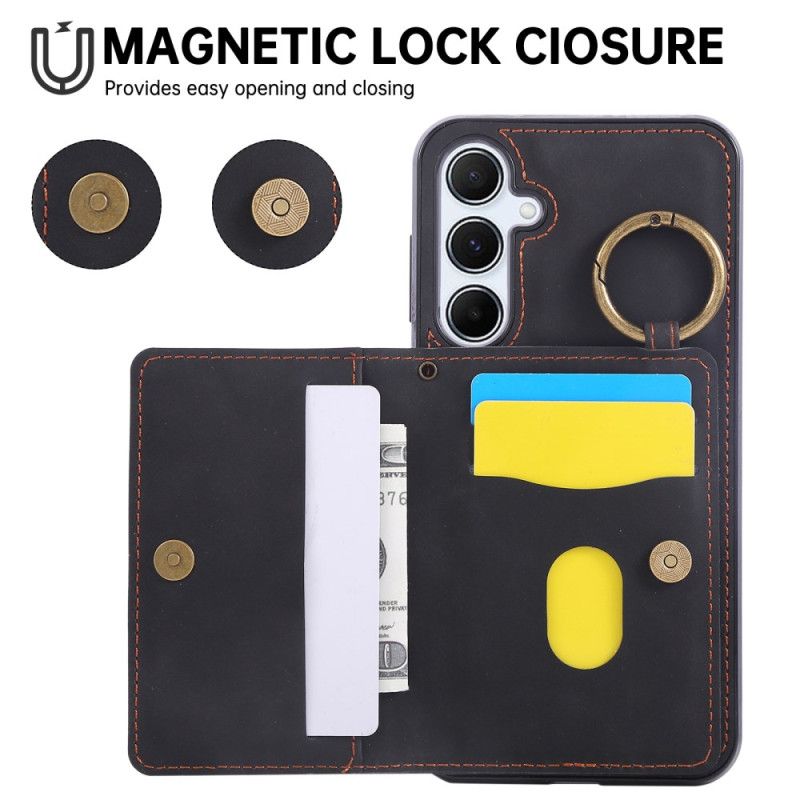 Etui Samsung Galaxy A17 4g / 5g Uchwyt Na Karty I Pierścionek