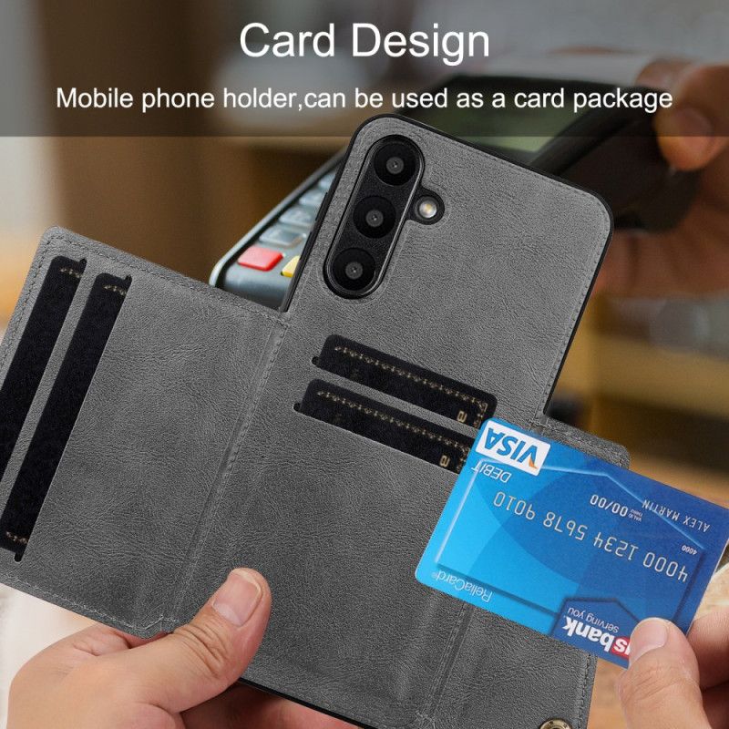 Etui Samsung Galaxy A17 4g / 5g Uchwyt Na Karty Z Efektem Skóry